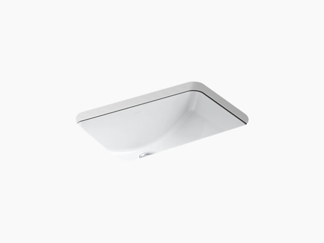 White KOHLER K-2214-0 Ladena Undercounter Bathroom Sink 